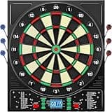 Coanhctm Dartscheibe Elektronisch Profi mit Deutsche Stimme&12 Dartpfeil, Elektronische Dartscheibe mit LCD-Bildschirm, 34 Spiele&355 Variationen, E Dartscheibe Elektronische Dartboard für 1-8 Spieler