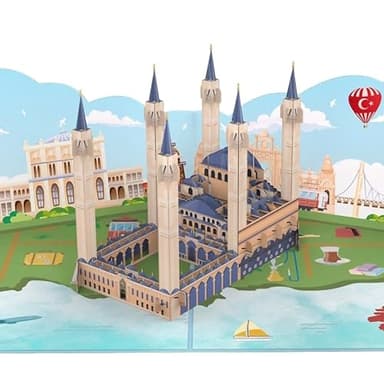 MOKIO® Pop-Up Karte – Türkei – 3D Geburtstagskarte für einen Türkei Urlaub, Istanbul Grußkarte zum Geburtstag
