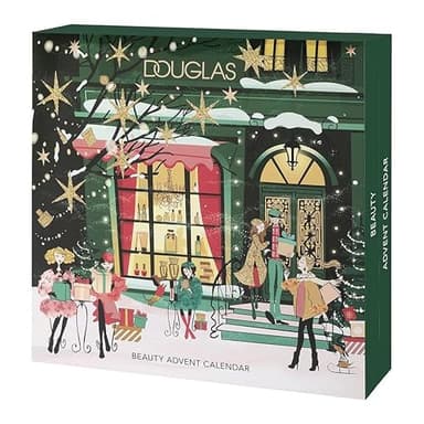 Douglas Adventskalender 2025 Grün - PFLEGE, MAKE-UP & DUFT Luxury - 250 € Warenwert - Hautpflege, Make-up & Accessoires - mit 3 exklusiven Spa- und Pflegeprodukten, Weihnachten